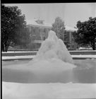 Snow in fountain